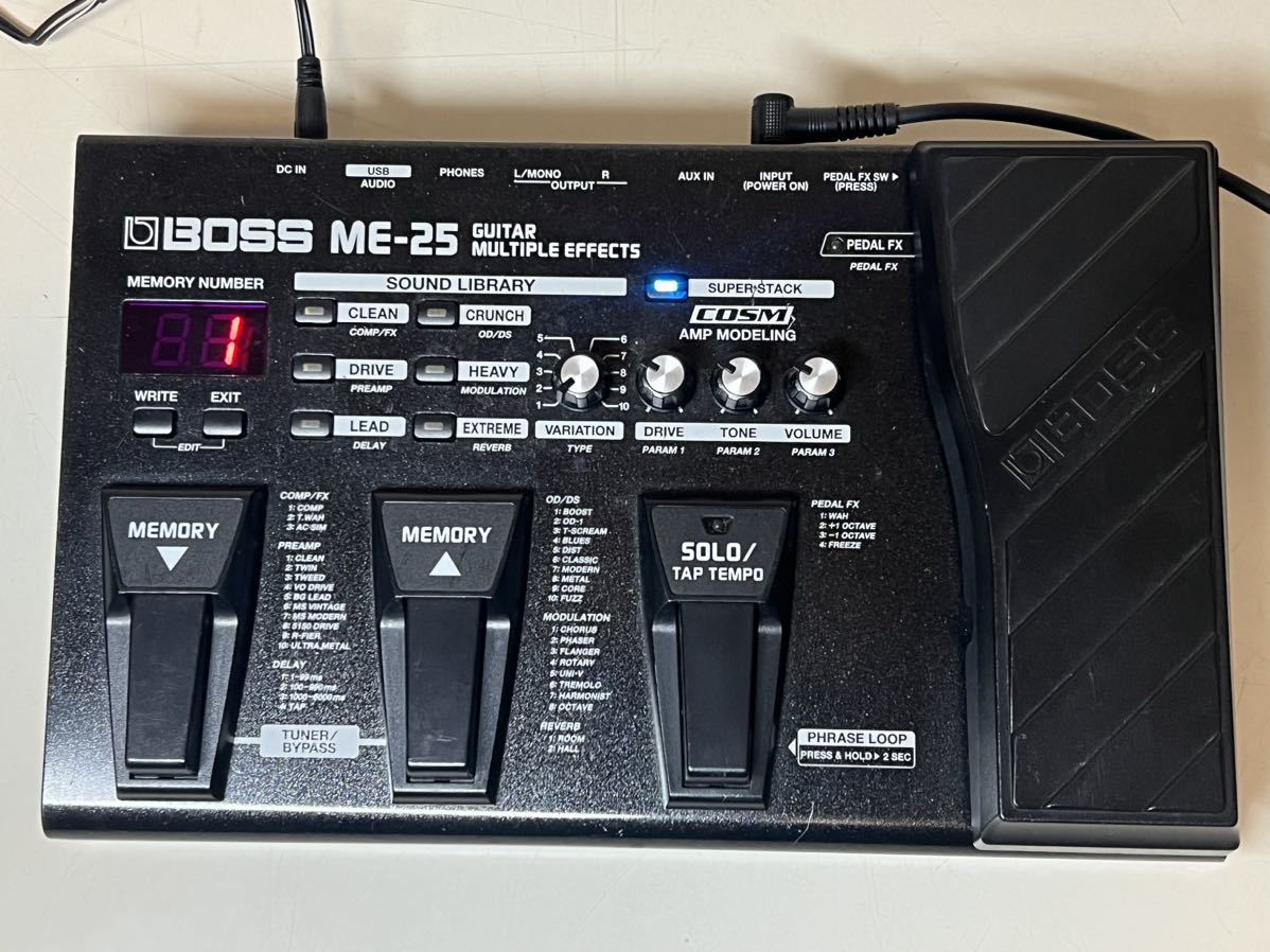 BOSS マルチエフェクター ME-25 中古 BOSS ME-25 マルチエフェクター