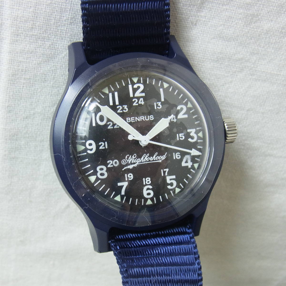 超美品】NEIGHBORHOOD ネイバーフッド BENRUS BR763/P-WATCH 151MPBRN 