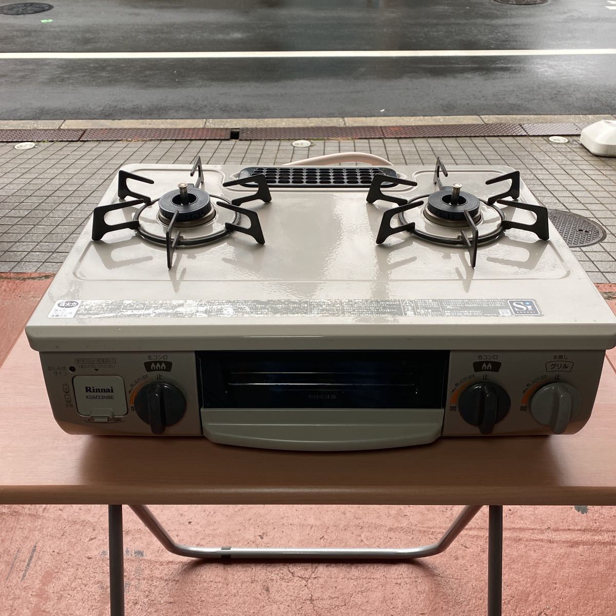 Rinnai リンナイ ガステーブル KGM33NBEL 都市ガス用 動作確認済 中古 