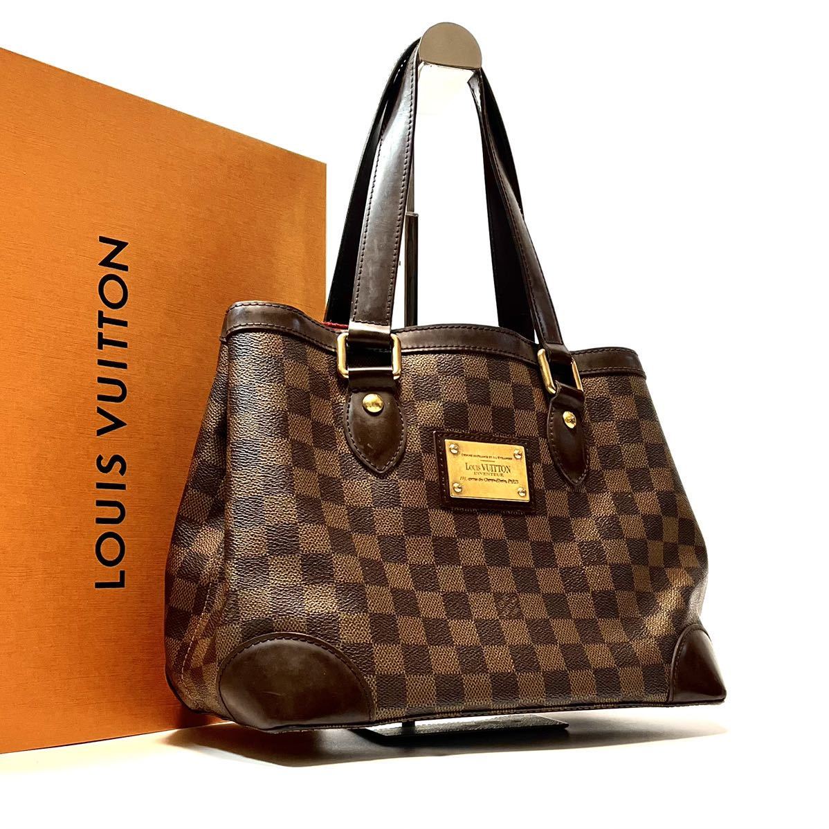  1円スタート LOUIS VUITTON ハムステッドMM トート ハンド バッグ ダミエ エベヌ 定価約17万 ブラック ブラウン チェック(ハンドバッグ)｜売買されたオークション情報、yahooの商品情報をアーカイ かばん、バッグ
