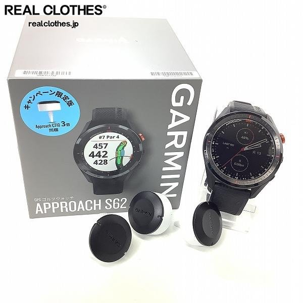 購入の正規品 Garmin Approach S62 GPSゴルフナビ ブラック 【公式通販】