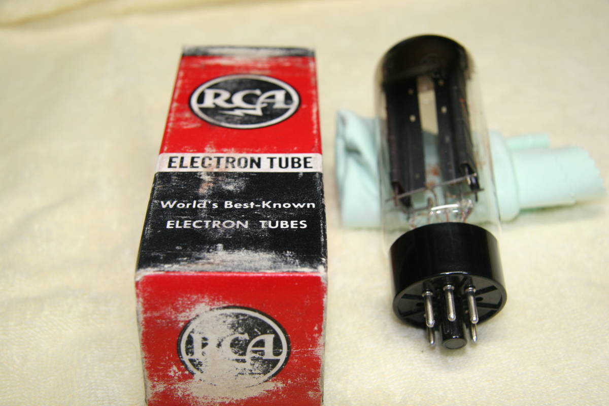 ☆ビンテージ管、NOS、元箱☆RCA真空管 5U4GB BLACK PLATE LONG TUBE