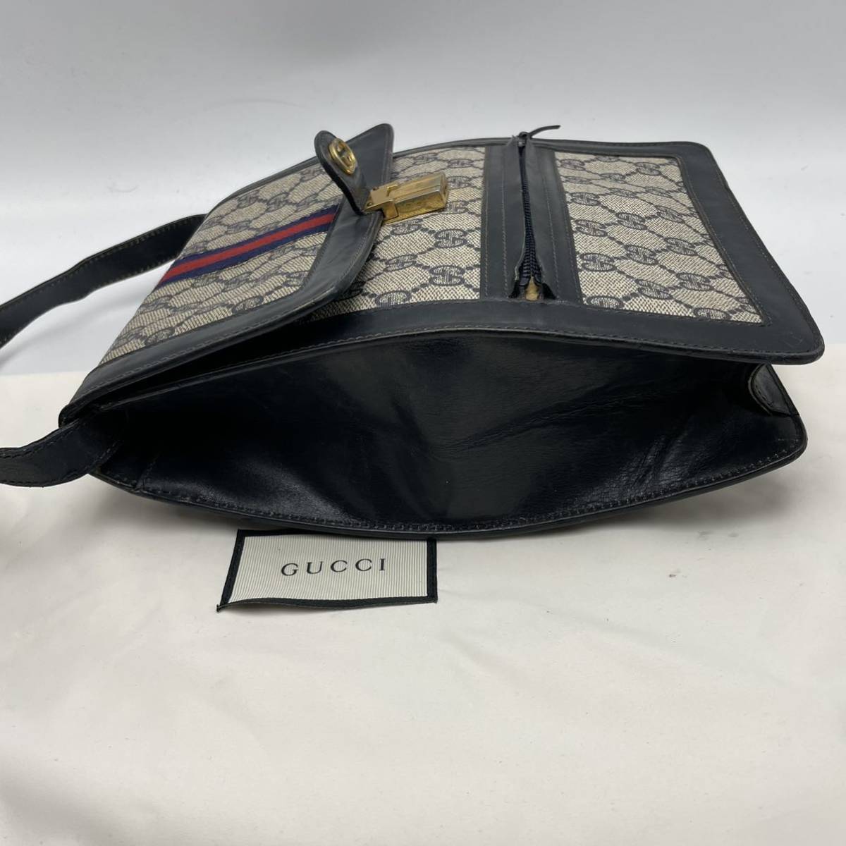 レディース 美品□グッチ GGスプリーム ショルダーバッグ インター 