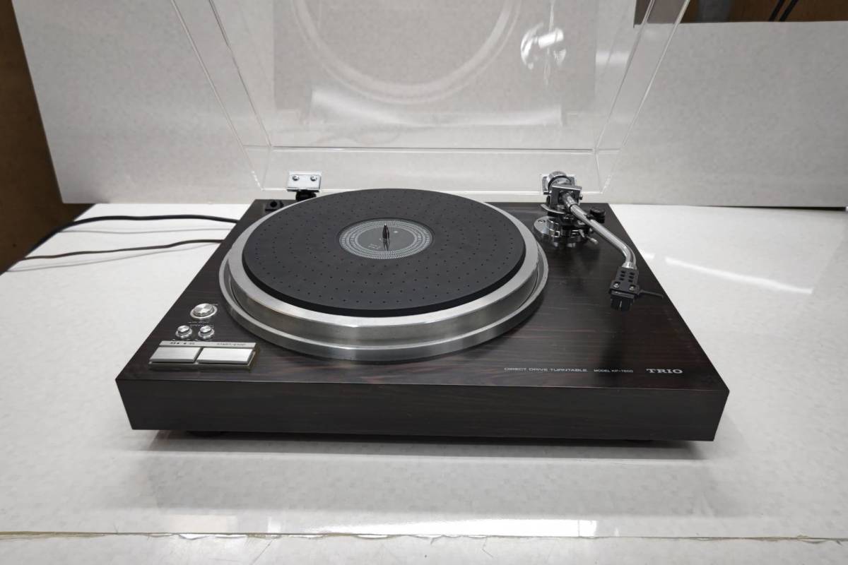 TRIO　レコードプレーヤー　KP-7600 TRIO KP-7600 レコードプレーヤー ダイレクトドライブ オーディオ機器