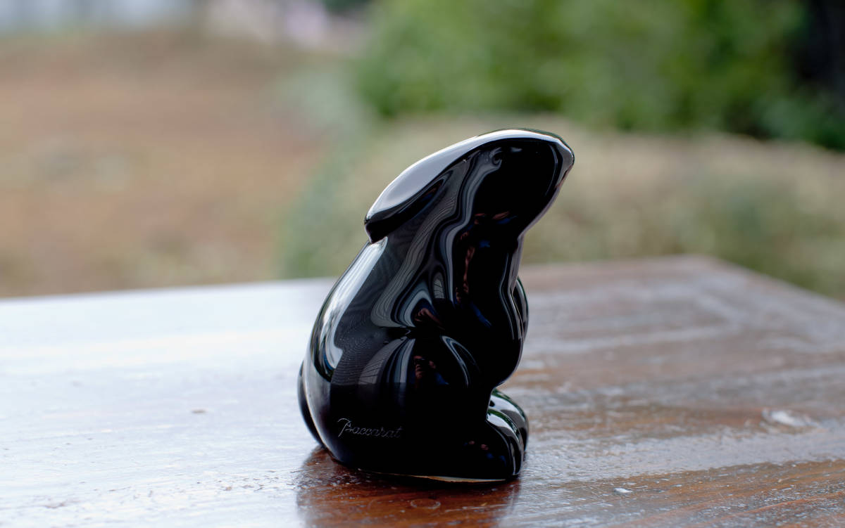 人気定番，定番人気 極上バカラ ウサギ 兎 黒うさぎ 置物 Baccarat Glass Crystal Figurine 彡(その他)｜売買されたオークション情報、yahooの商品情報をアーカイブ公開 - オークファン その他
