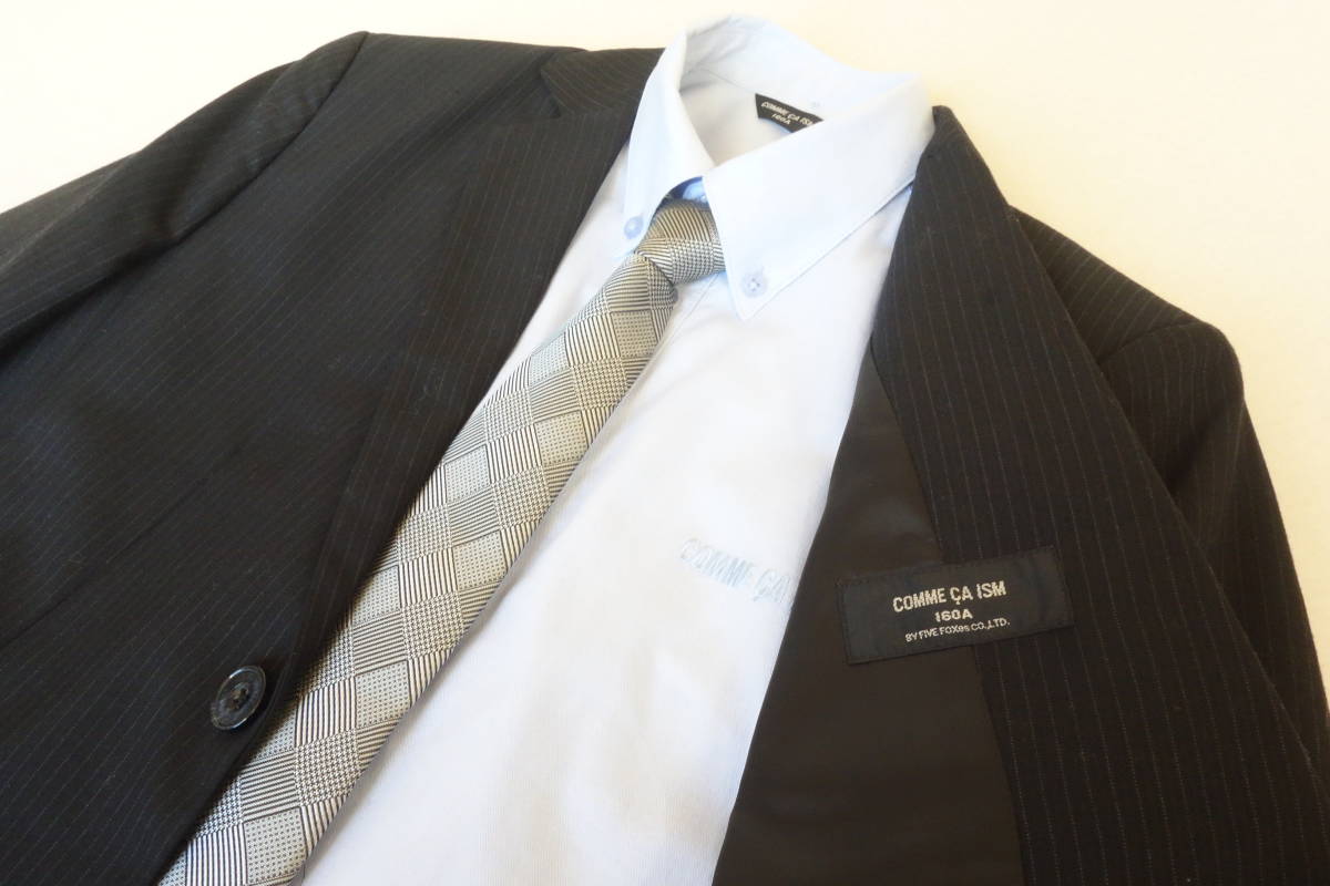○COMME CA ISM コムサイズム 男の子 フォーマルスーツ 160A 4点 卒業