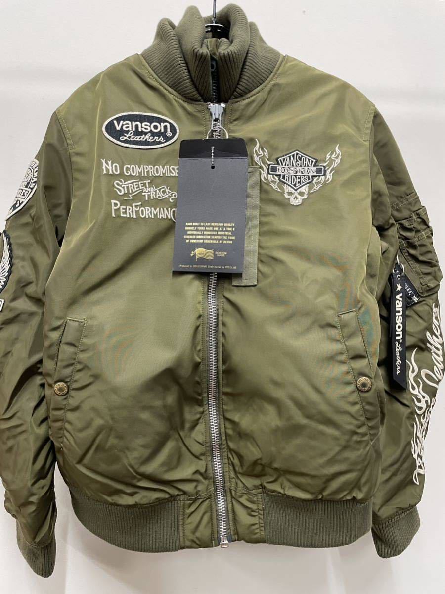 vanson MA-1ジャケット L V GREEN