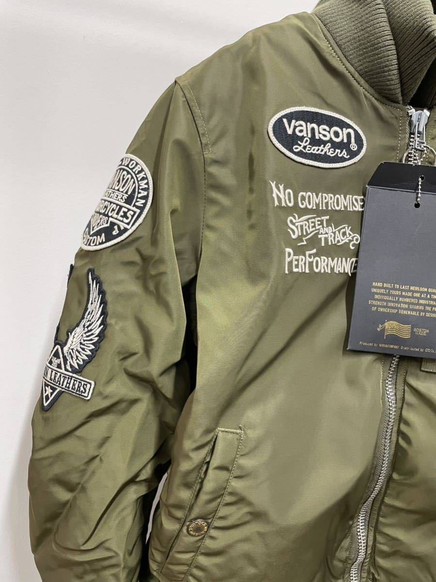 vanson MA-1ジャケット L V GREEN