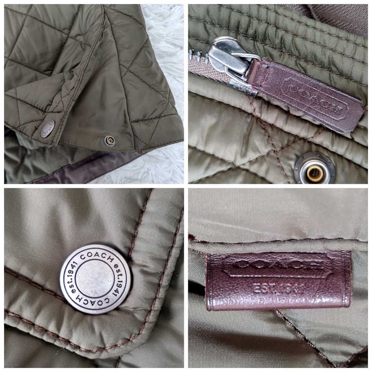 美品 COACH【溢れる魅力】コーチ コート キルティング ジャケット 