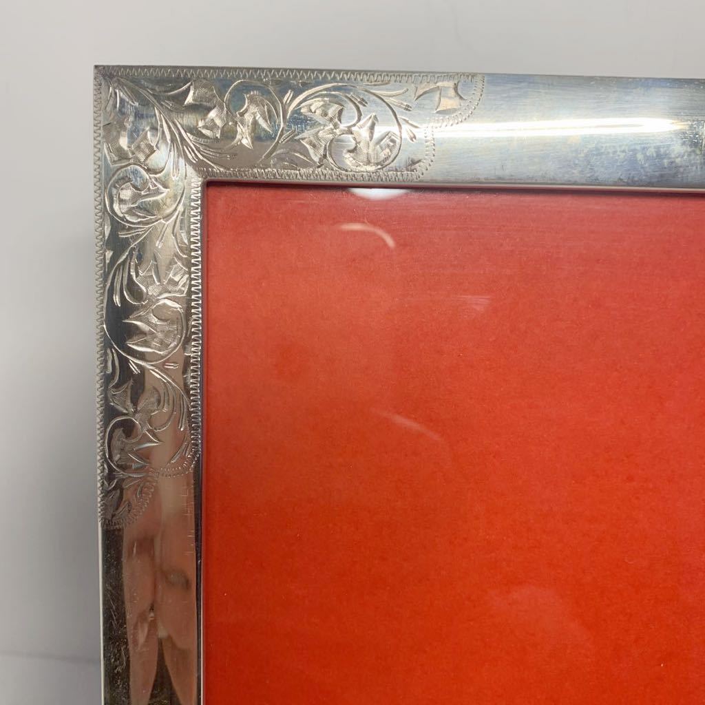 銀盃 純銀製 92g シルバー 銀製・純銀 silver刻印 写真立て 唐草文