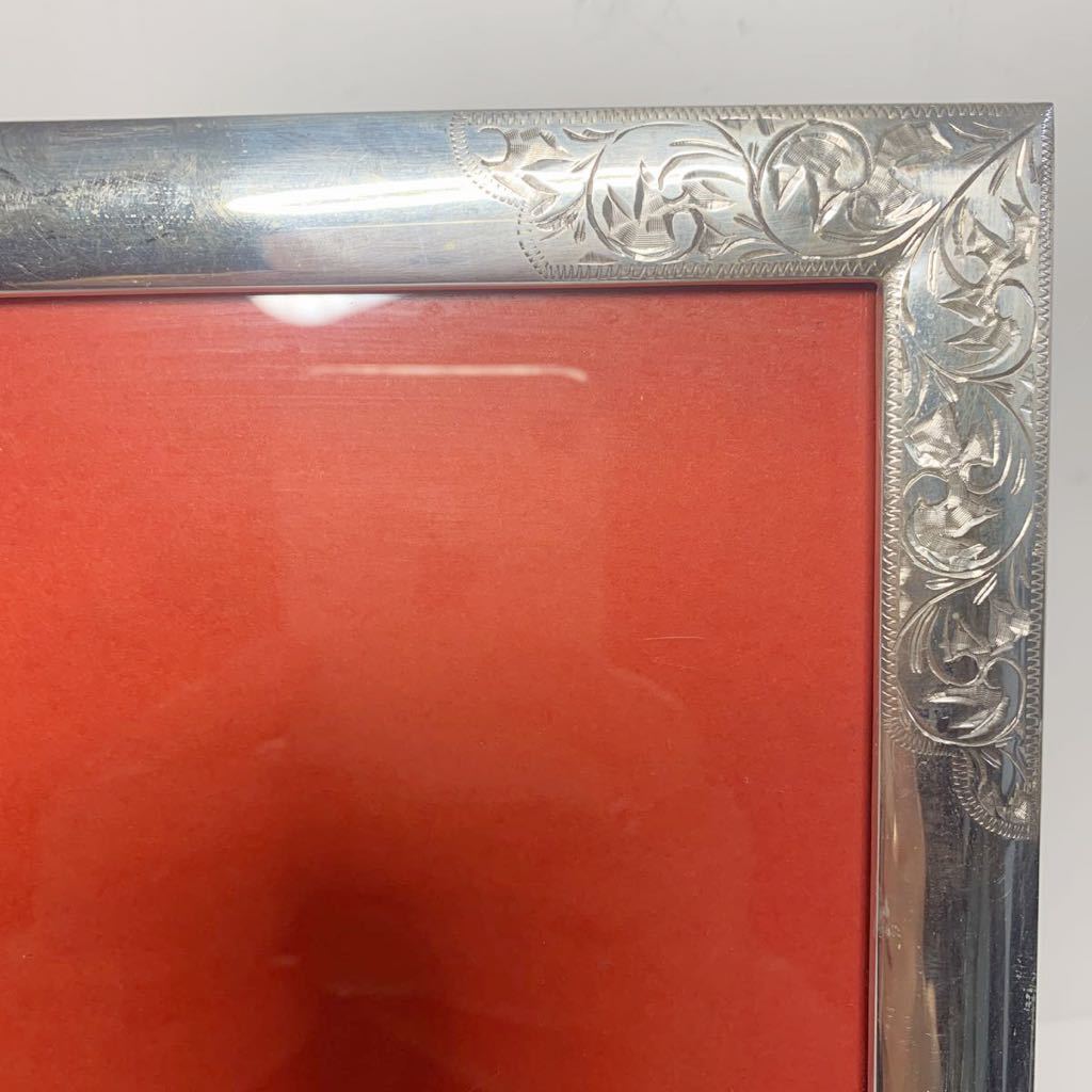 銀盃 純銀製 92g シルバー 銀製・純銀 silver刻印 写真立て 唐草文