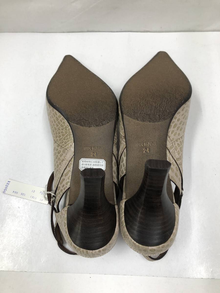 ラボ キゴシ RABOKIGOSHI works 本革 クロコ型押し レザー パンプス