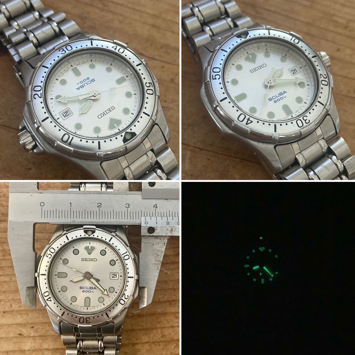 稼働品】SEIKO セイコー☆SCUBA 200m☆ダイバーズ☆スキューバ 