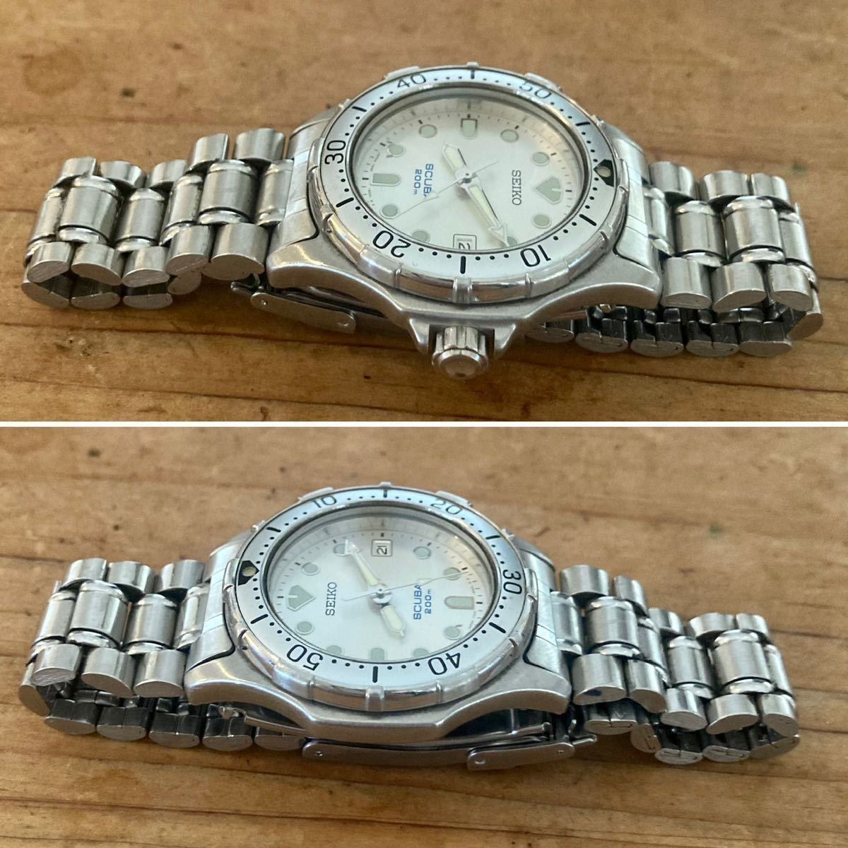 稼働品】SEIKO セイコー☆SCUBA 200m☆ダイバーズ☆スキューバ 