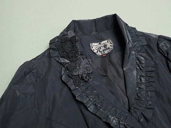 Rossa コート・44△インポートロッサ/大きいサイズ/黒/22*12*3-6 Rossa