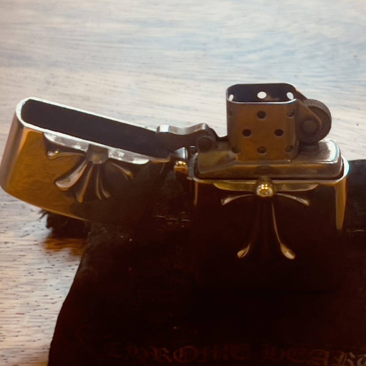 クロムハーツV1ナロースモールクロスジッポラライターZippo