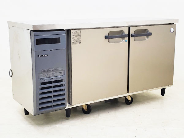 D8894 2020年製 フクシマガリレイ 業務用コールドテーブル冷凍冷蔵庫 LCC-151PM/冷凍153L/冷蔵150L/LED照明/オートクローズ/111万