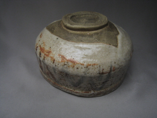 時代絵志野茶碗 1個 / 茶道具 志野沓茶碗 緋色茶碗 酒器 織部 唐津 黄