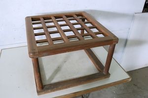 古炬燵　暖房器具　木製 古民具古道具 両面開き木製 やぐらこたつ 炬燵」炭・炭団・練炭・骨董