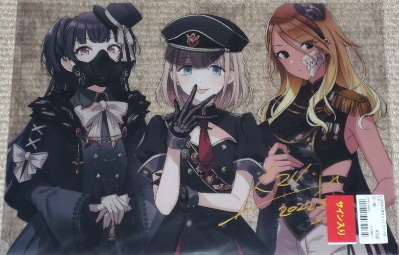 ミルクランプ「アイドルマスターシャイニーカラーズ」トマリ 直筆サイン入りクリアポスター / ホロライブ 獅白ぼたん コミケ101 同人祭