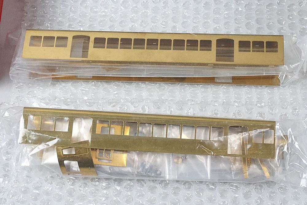 谷川製作所　名鉄3400系旧形　車体バラキット4両セット、台車入 谷川製作所 名鉄3400系旧形 車体バラキット4両セット、台車入