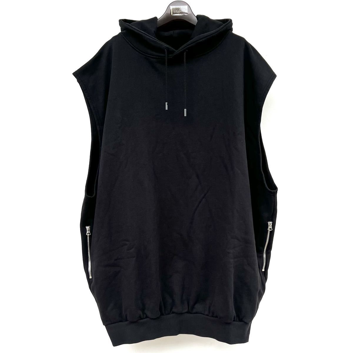 acne studios ノースリーブ パーカー XXS ブラック オーバーサイズ 
