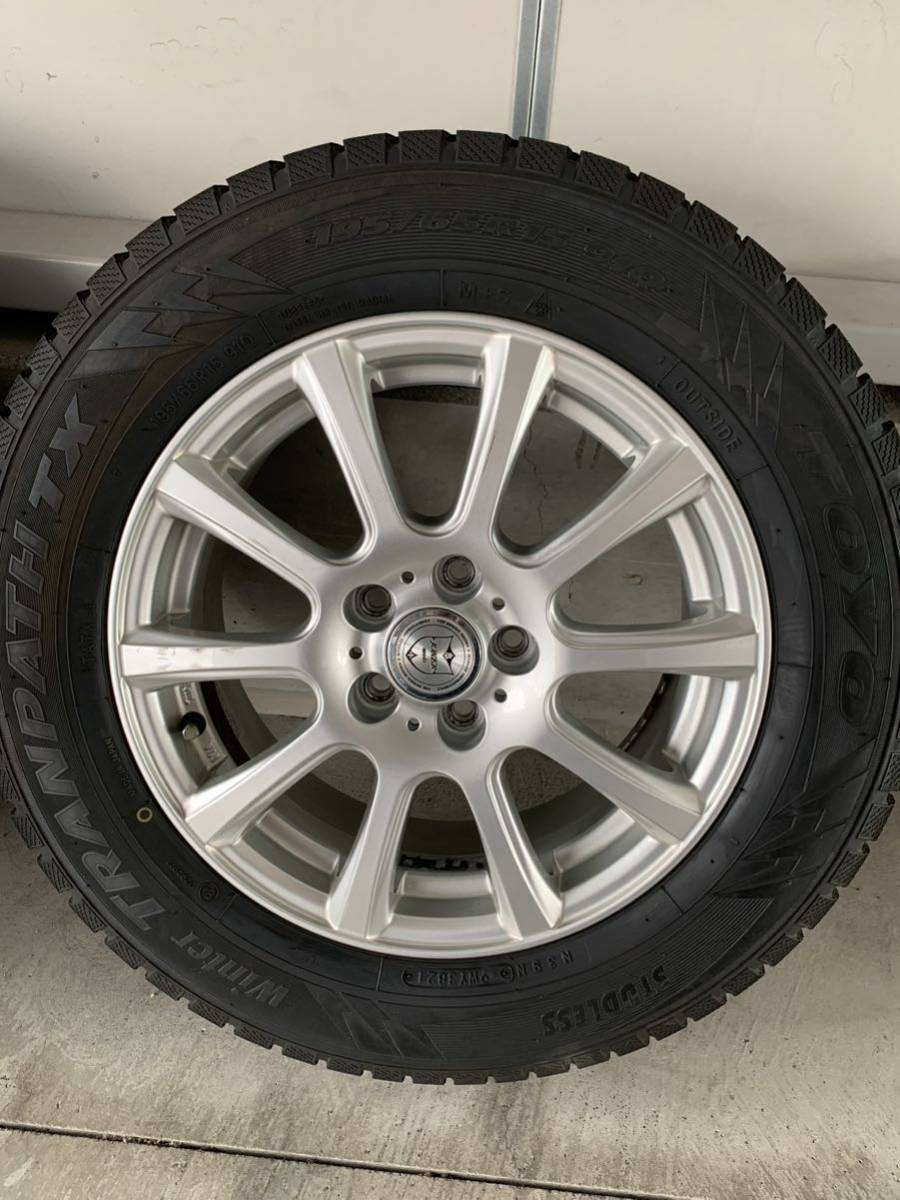 ★2021年製スタッドレス★195 65 15 トランパスX プリウス、ウィッシュ、シエンタ等 TOYO winter tranpath 2025年製]トーヨータイヤ 0 5H114.3