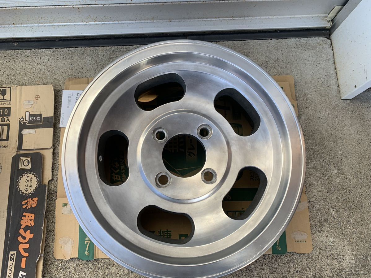 旧車 アルミホイール2本 14インチ 5．5J 114．3 4H ENBISHI遠菱  