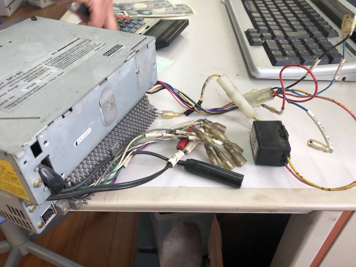 ナカミチ Nakamichi MD-85 CD/MD 2DINデッキ JUNK(CD＆MDプレイヤー