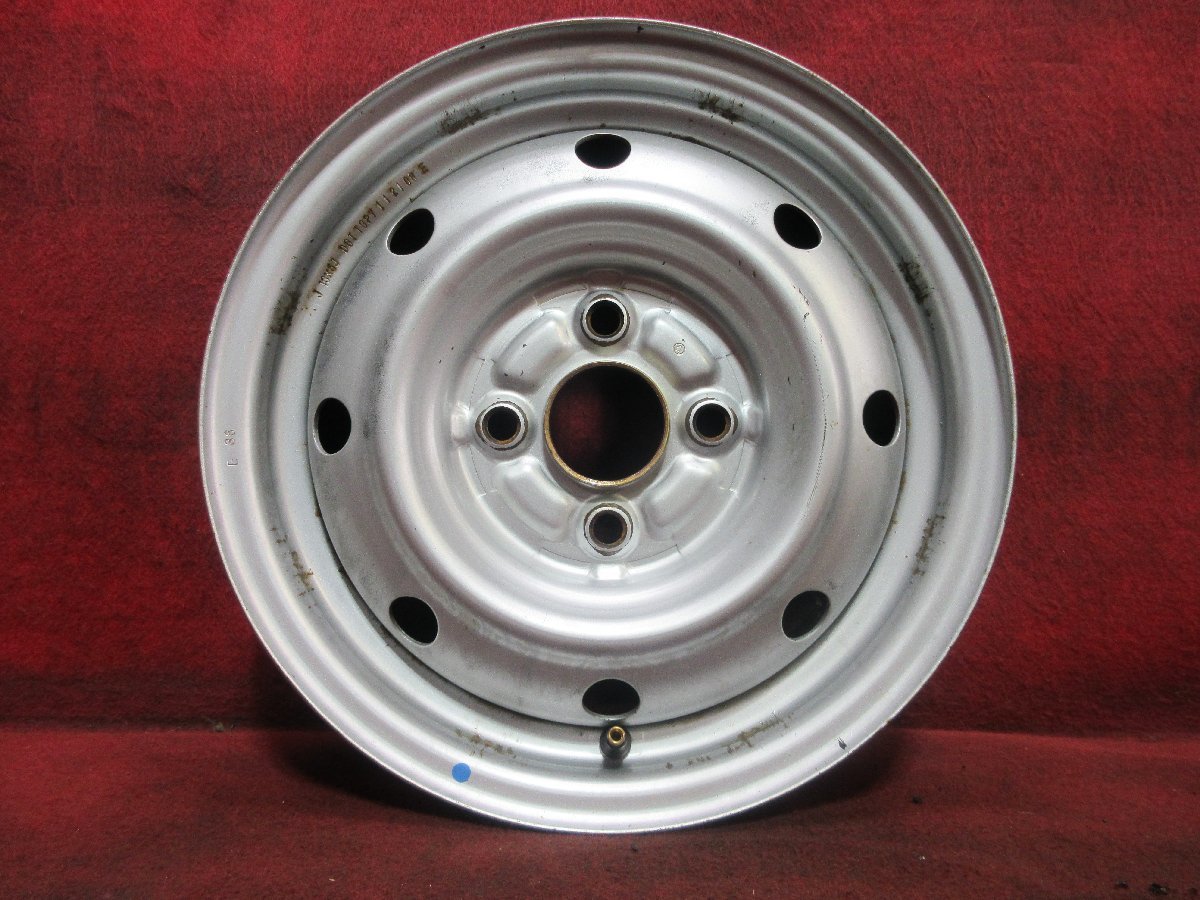 スチール ホイール 4本 トヨタ 純正 13×5J 4穴 PCD 100 +39 ハブ