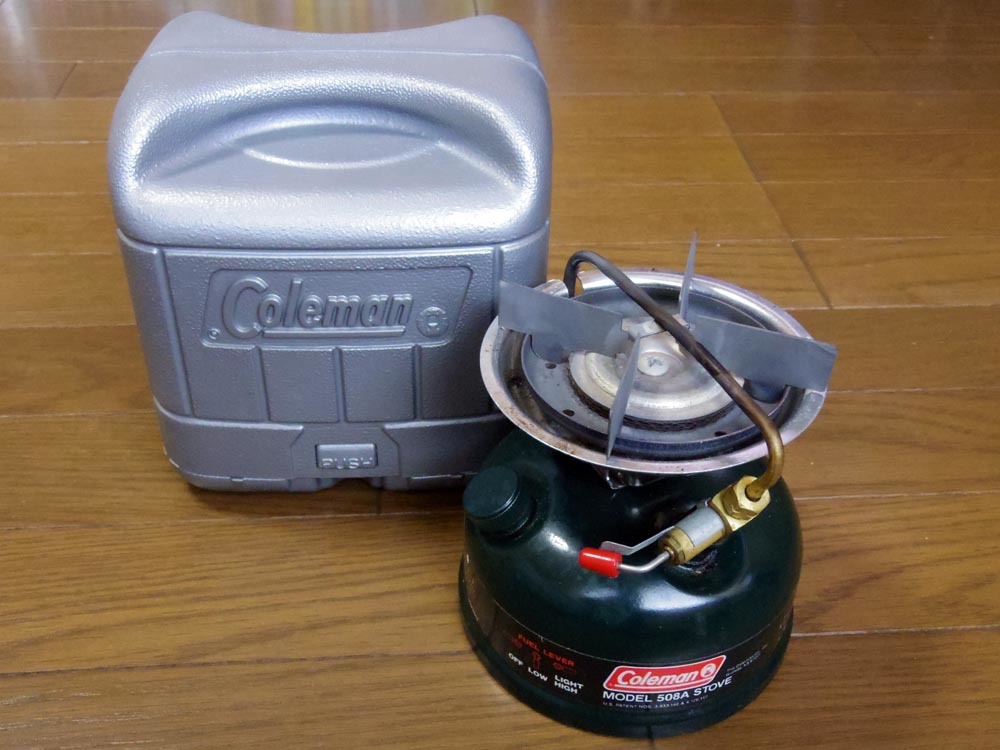  コールマン シングルバーナー 508A 508F454J 1994年製良品(ガソリン)｜売買されたオークション情報、yahooの商品情報をアーカイブ公開 - オークファン ガソリン