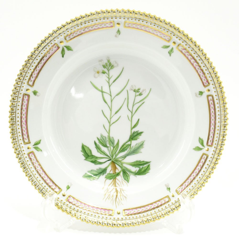 1円～ ロイヤルコペンハーゲン フローラダニカ (Arabis suecica) 19.5cm プレート 食器 中皿 ロイコペ　45-1732397【O商品】