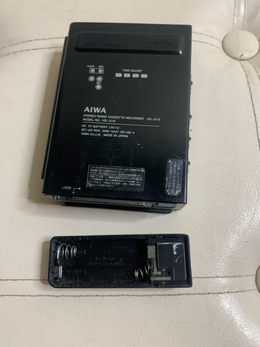 AIWA アイワ HS-JX10 ポータブルカセットレコーダー 動作未確認 AIWA