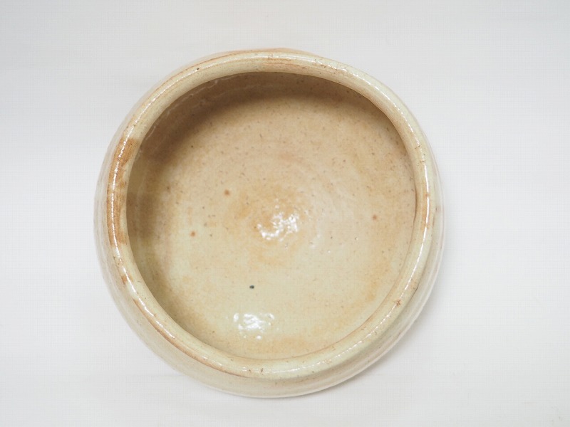 A1126 萩焼 大和松緑 作 建水 ☆ 茶道具 茶器 抹茶道具 茶懐石 茶事 