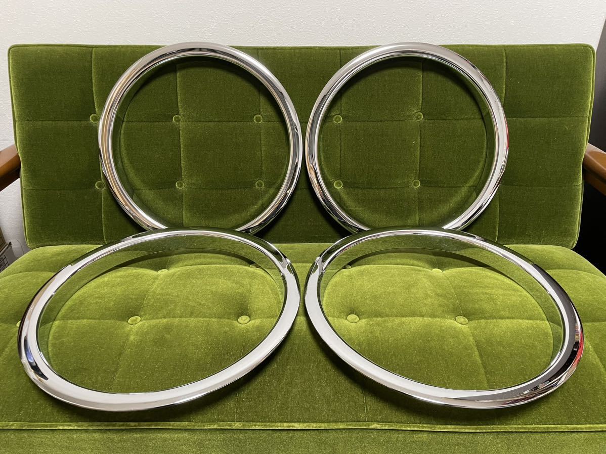 送料無料 新品・未使用 ラリーホイール 15インチ トリムリング エルカミーノ シェビーバン アストロ シェベル カマロ タホ アメ車 シボレー