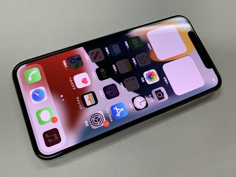 BZ138 SIMフリー iPhoneX シルバー 64GB ジャンク ロックOFF シルバー
