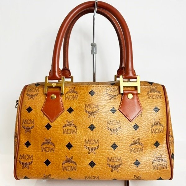 MCM✨エムシーエム ヴィセトス 2WAY ミニボストンバッグ ブラウン