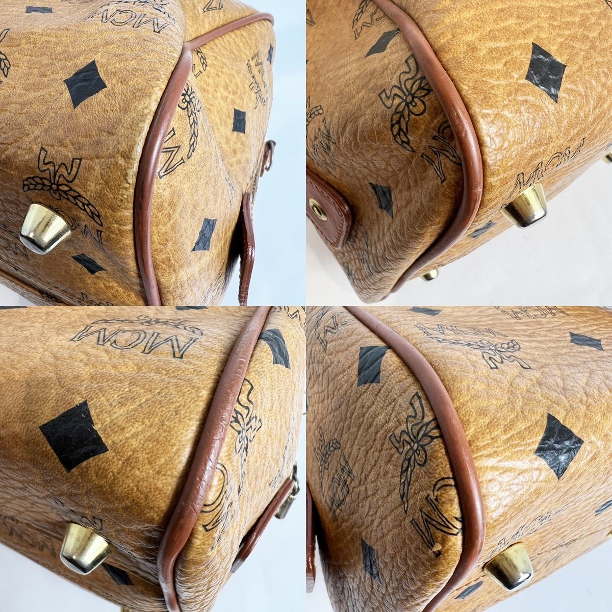 MCM✨エムシーエム ヴィセトス 2WAY ミニボストンバッグ ブラウン