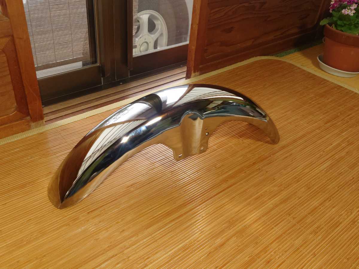 新品 未使用 SUZUKI メッキ フロントフェンダー GS400 GSX400E GSX250E 