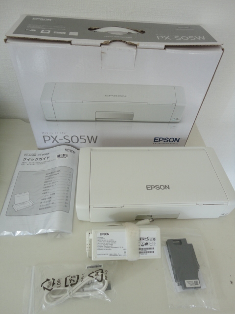 総プリント数62枚 ジャンク品 EPSON エプソン PX-S05W ホワイト 使用歴