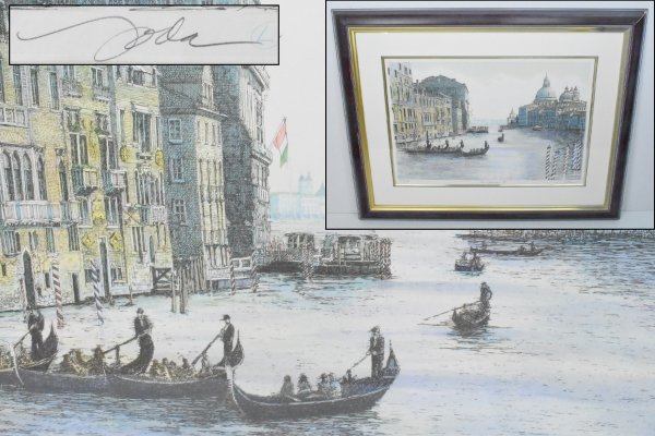 真作保証 織田義郎 The Venice Ⅲ ベニス 3 限定 59/300 エッチング+手