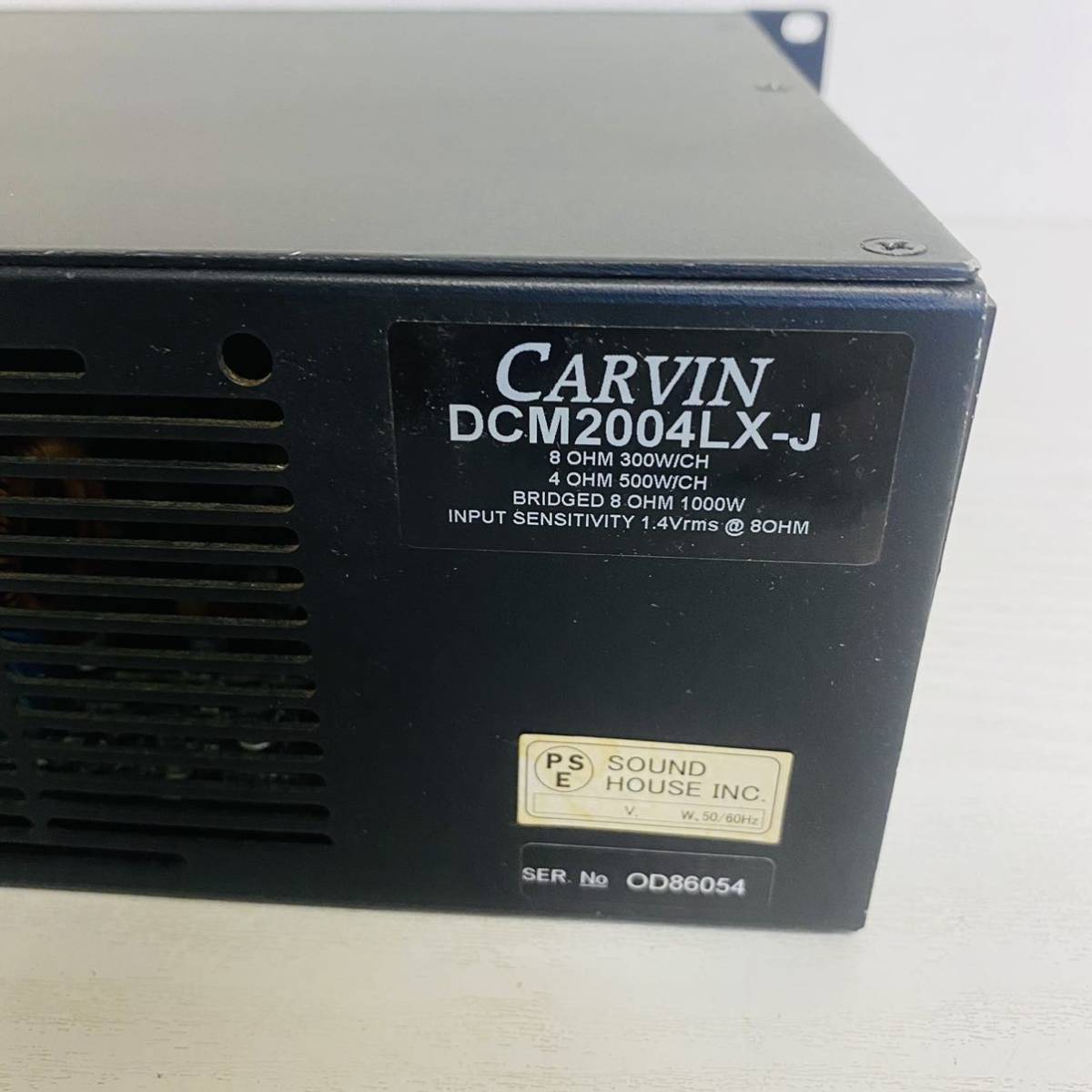 ジャンク】CARVIN 4ch パワーアンプ DCM2004LX カービン ジャンク 現状 