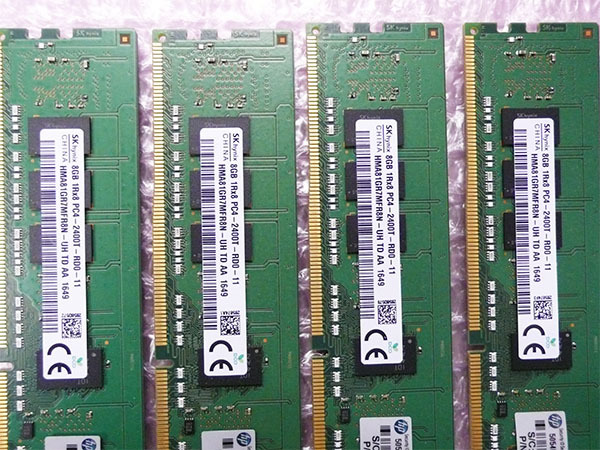 SK hynix PC4-19200 DDR4-2400 PC4-2400T-RD0-11 1RX8 8GB Reg ECC 同