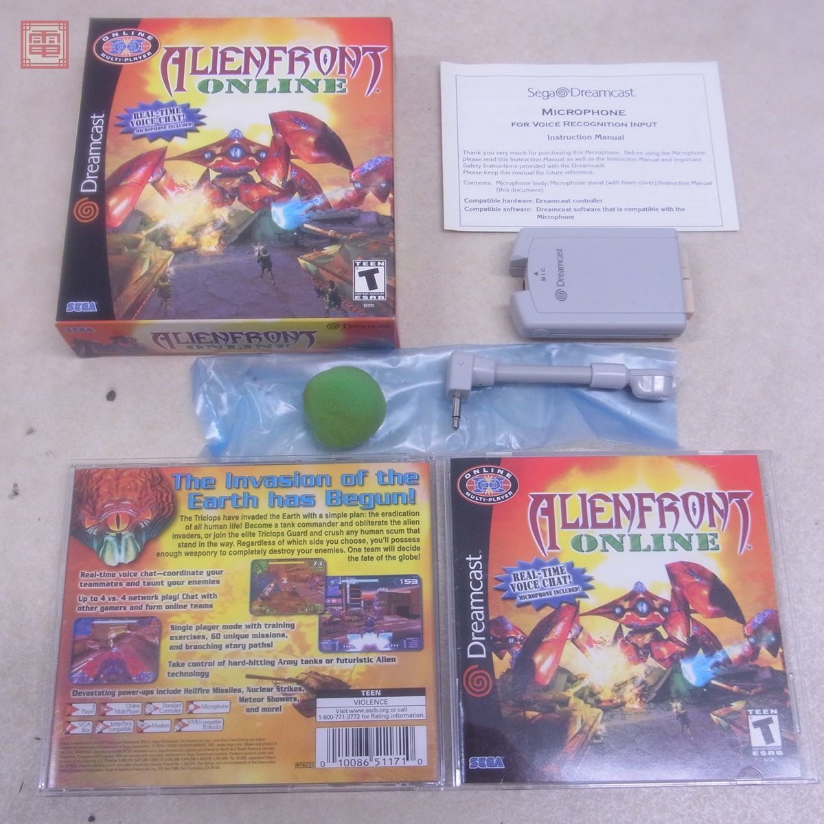 DC ドリキャス 北米版 海外版 ALIEN FRONT ONLINE エイリアンフロント オンライン セガ SEGA 箱説付 【10