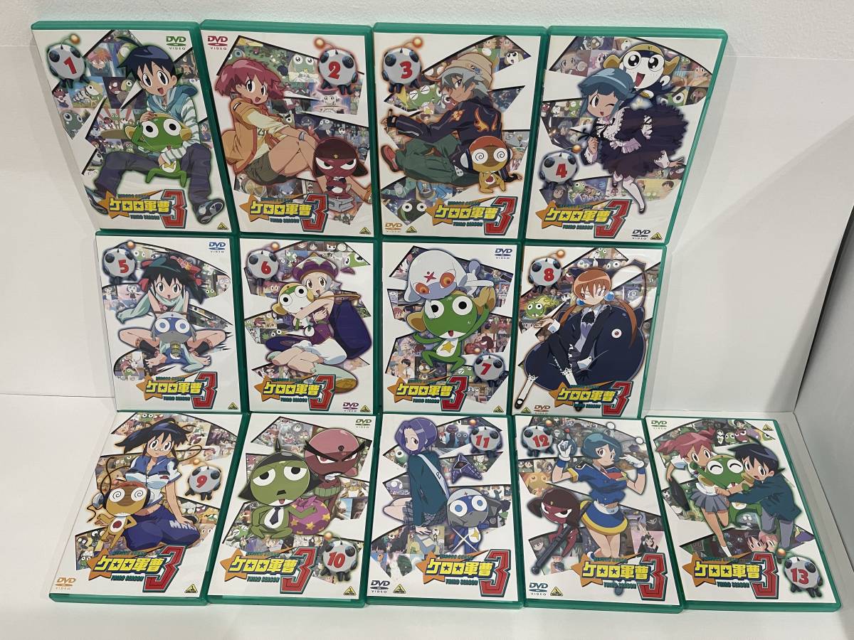 ☆DVD-BOX ケロロ軍曹1～4シーズン 4BOX(DVD52枚)セット 中古・美品