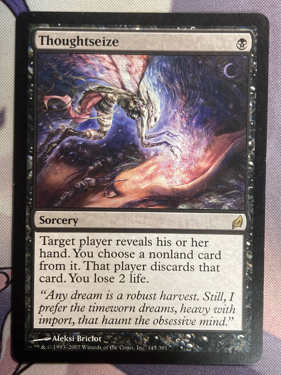 MTG 《思考囲い/Thoughtseize》 LRW 英語 思考囲い foil 英語 2XM IMA B