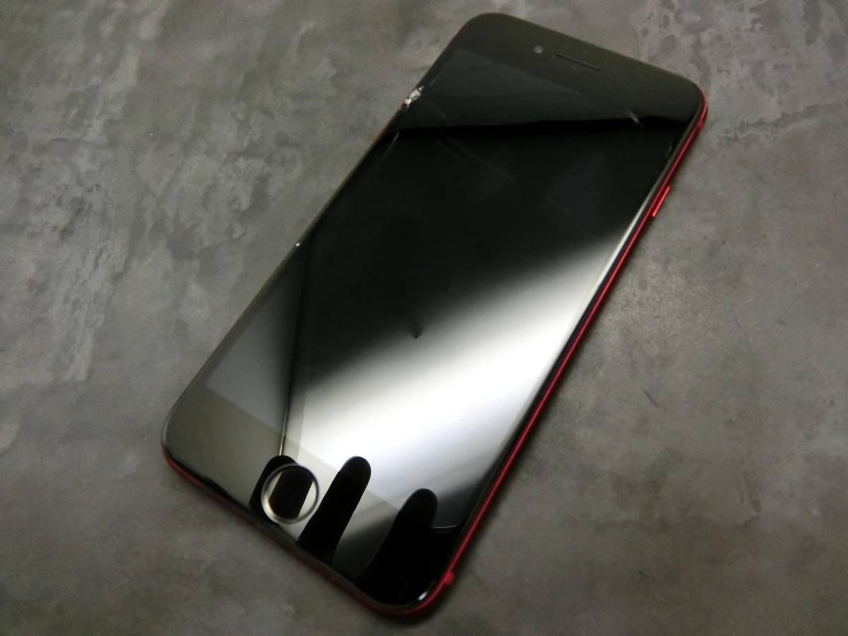 1円売り切り】Apple iPhone SE 第2世代 64GB レッド AU SIMロック解除
