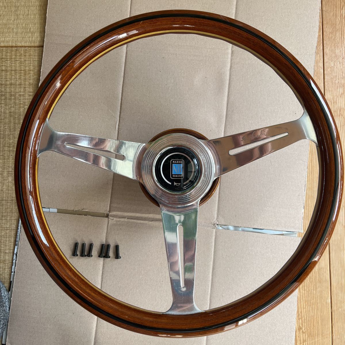 ナルディ NARDI ウッドステアリング ナルディウッドステアリング当時物