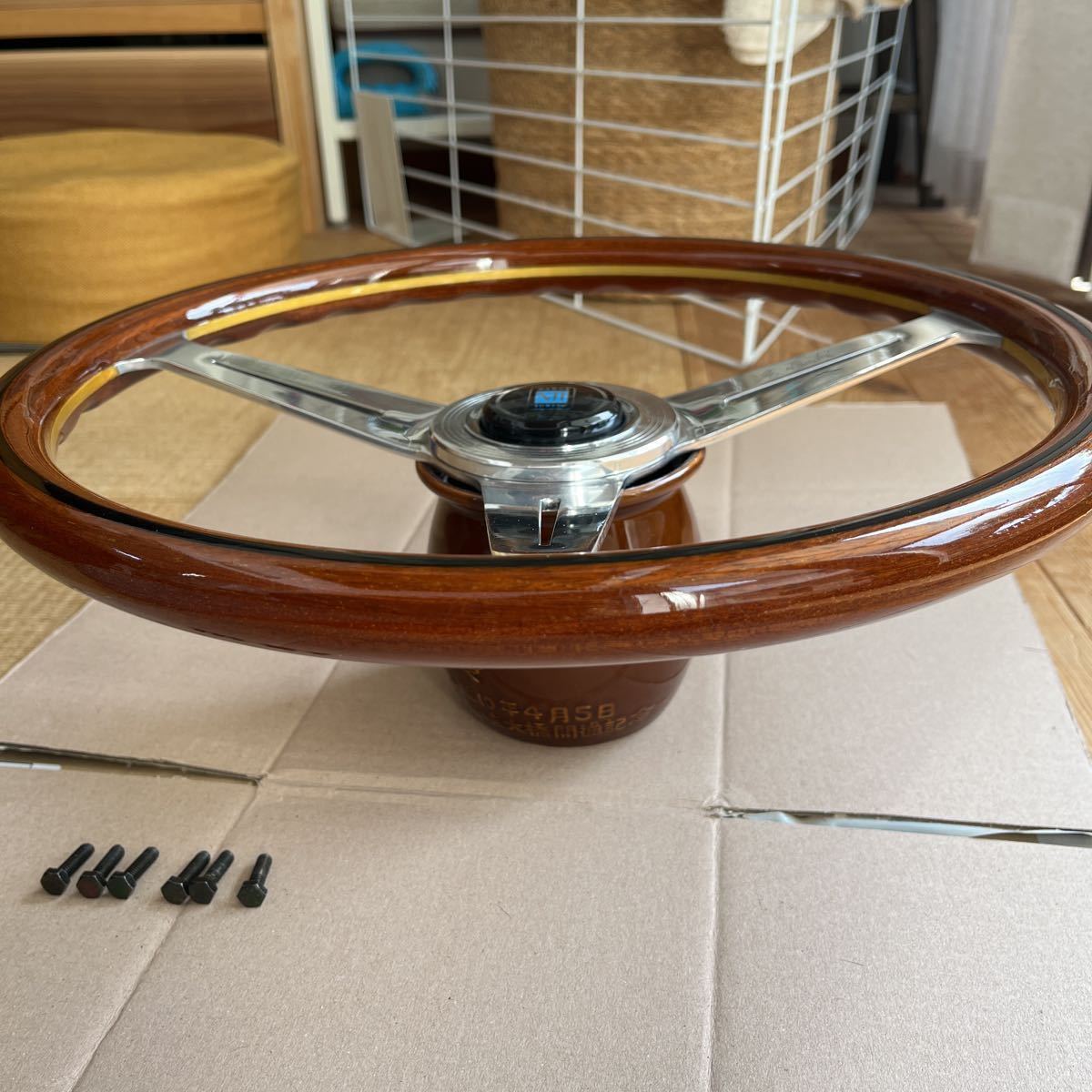 ナルディ NARDI ウッドステアリング ナルディウッドステアリング当時物