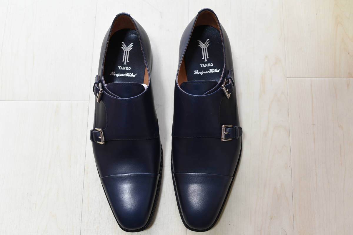 国内正規品 新品 YANKO 14453 ダブルモンクストラップ ヤンコ ビジネス